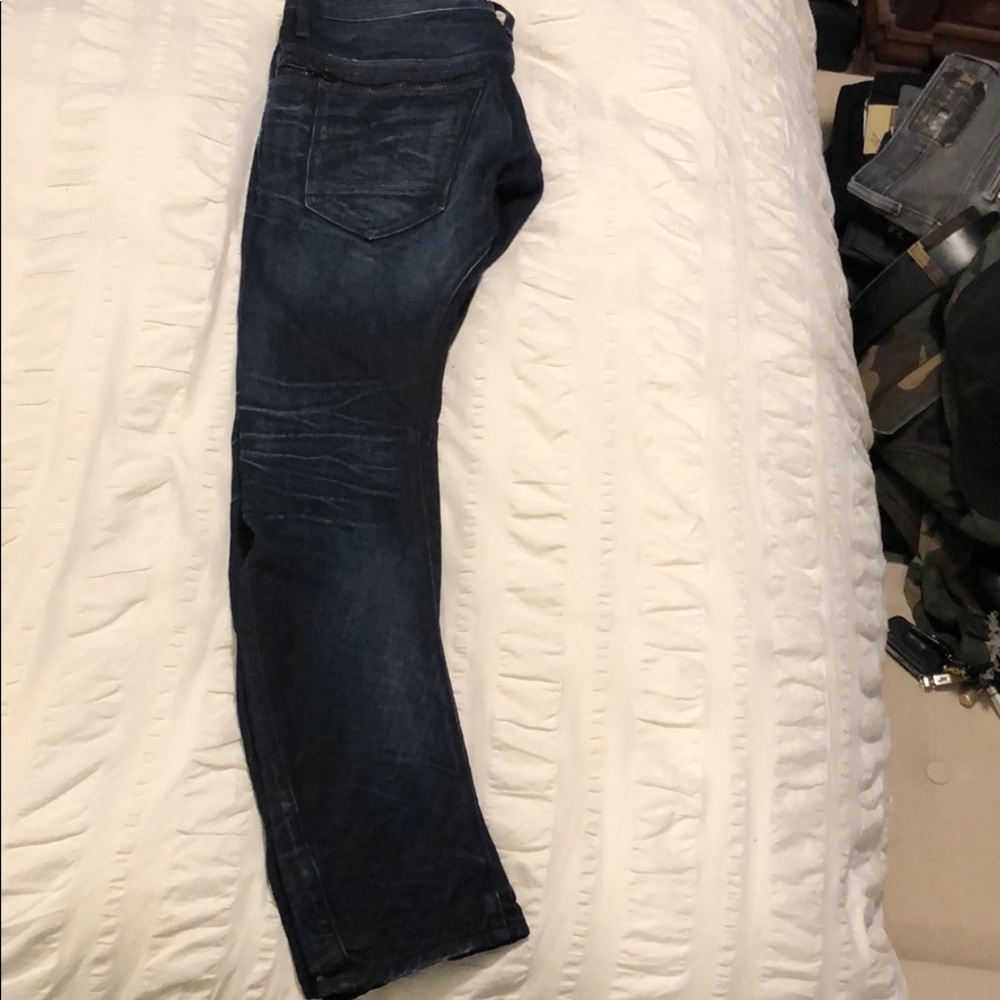 G-Star arc zip slim blue jeans: indigo(I believe)